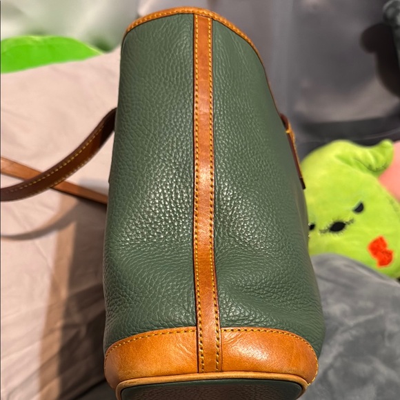 Dooney & Bourke Green Leather Tote Bag - Picture 7 of 11